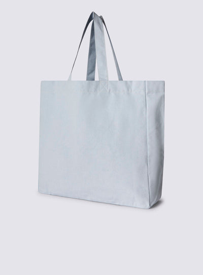Borsa shopper grande in tela con logo