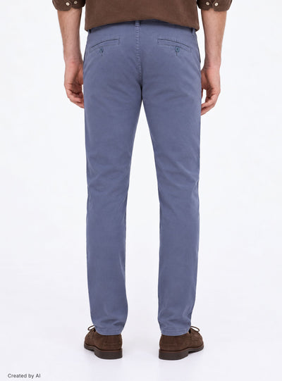 Pantaloni chino tinta unita regular