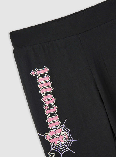 Leggings flare da bambina con stampa Kuromi® e scritta