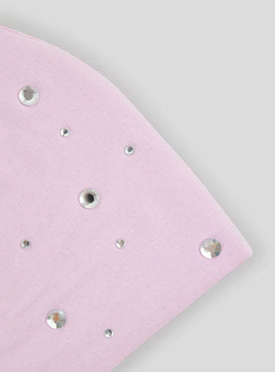 Jersey cap with rhinestones