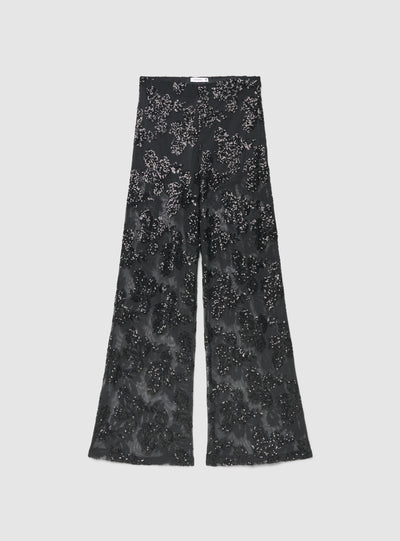Kalhoty wide leg s flitry