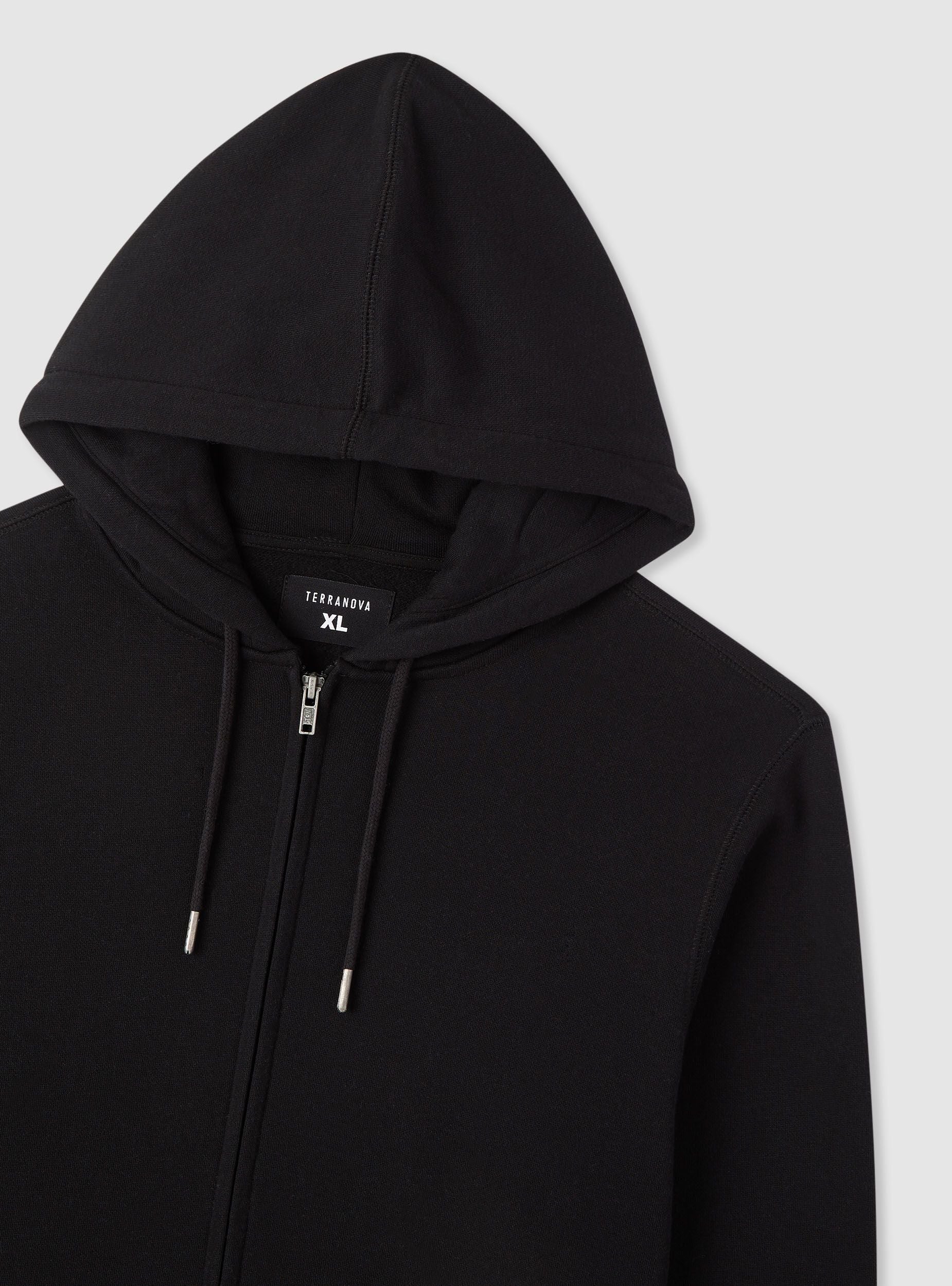 Plain zip-up hoodie - Terranova