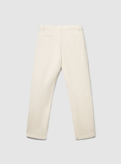 Pantaloni chino in velluto a coste con pences