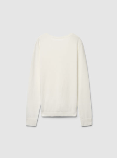 Maglia con scollo a V a tinta unita