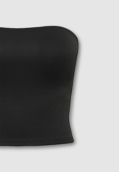 Top crop a fascia con coppe interne