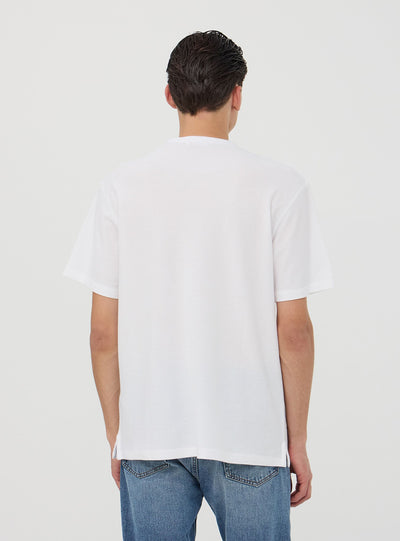 T-shirt tinta unita tessuto strutturato