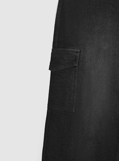Jeans cargo a gamba ampia