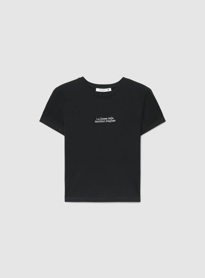 T-shirt slim con scritta