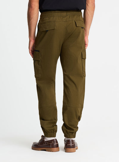 Pantaloni cargo con coulisse e tasche
