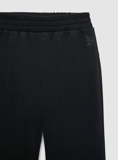 Pantaloni tuta sportivi wide leg a tinta unita
