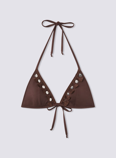 Reggiseno bikini con nappine