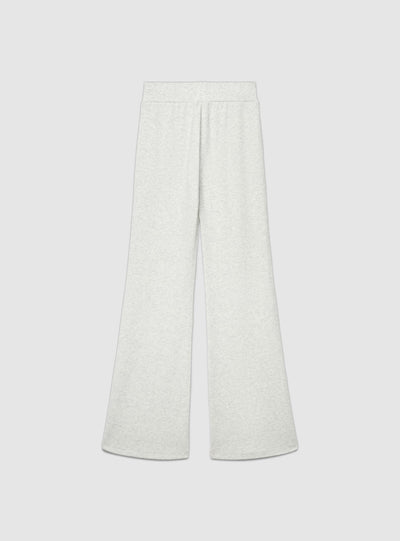 Leggings lunghi a zampa tinta unita