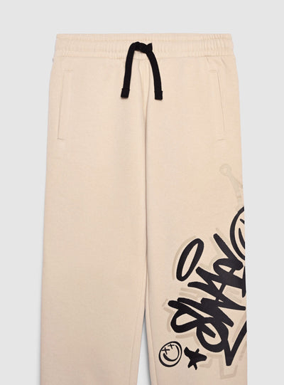 Pantalon de survêtement long avec imprimé graffiti