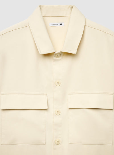 Camicia boxy a tinta unita