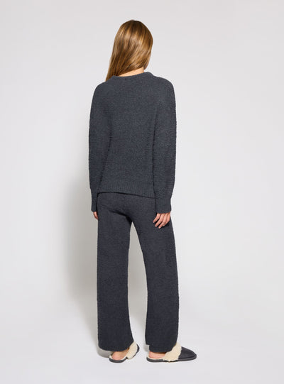 Long teddy-effect pajama set