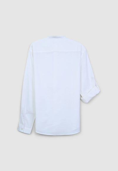 Camicia coreana in misto lino