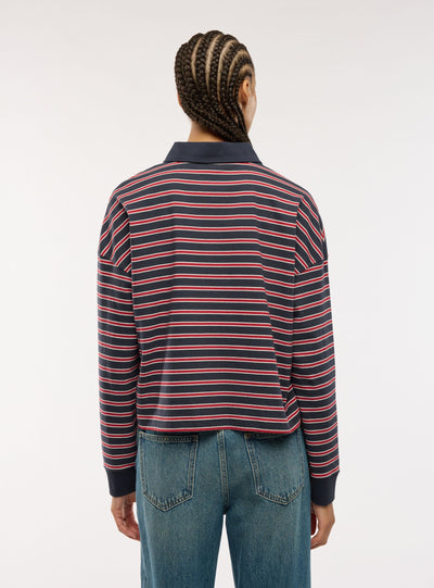 T-shirt polo a righe