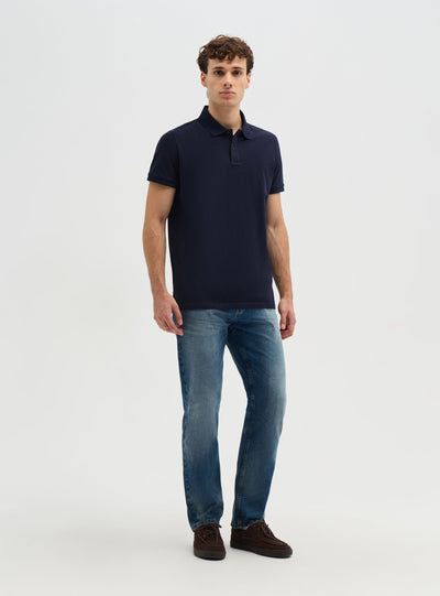 T-shirt polo a tinta unita