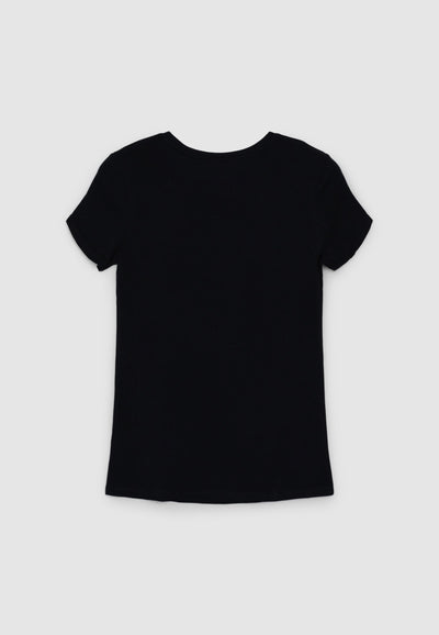T-shirt slim fit con scritta