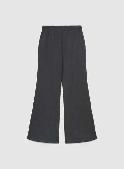 Pantaloni tuta ampi a zampa con coulisse