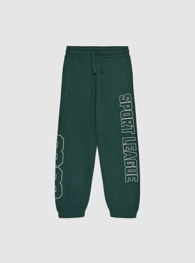 Pantaloni tuta lunghi con stampa college