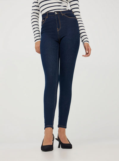Jeans skinny a vita alta