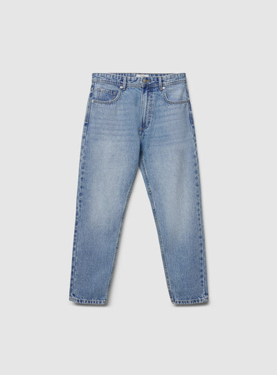 Jeans relaxed a tinta unita