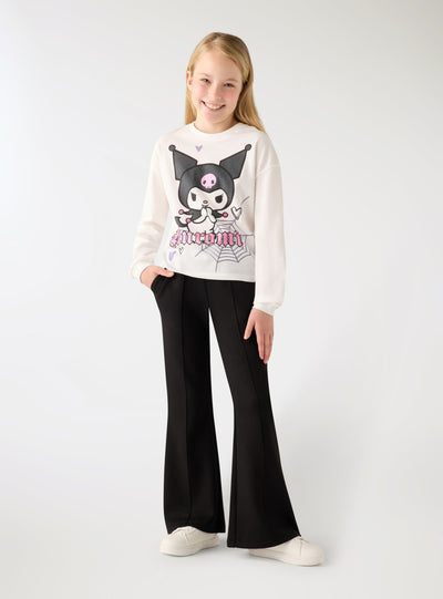 T-shirt a maniche lunghe con stampa Kuromi®