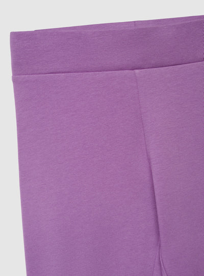 Leggings lunghi a vita alta tinta unita