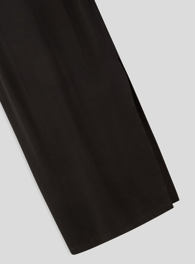 Vestito lungo a fascia con spacco