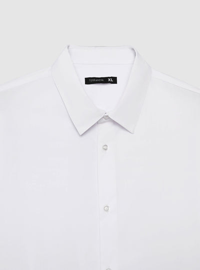 Camicia a maniche lunghe tinta unita