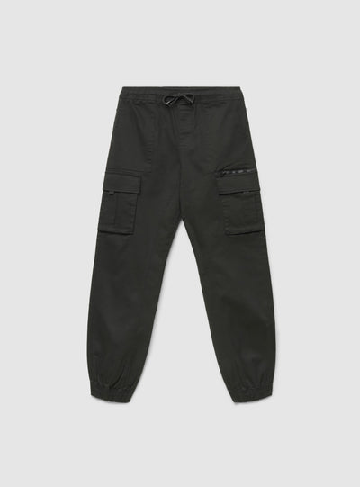 Pantaloni cargo con coulisse e tasche