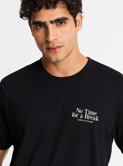 T-shirt con stampa e scritta