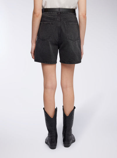 Dark denim bermuda shorts