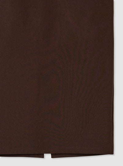 Falda midi lisa