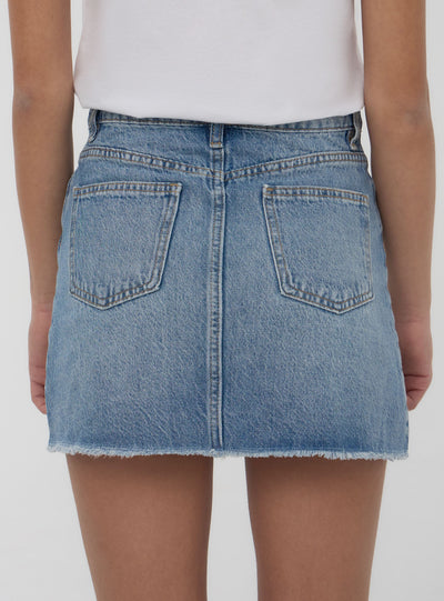 Gonna in jeans con strappi