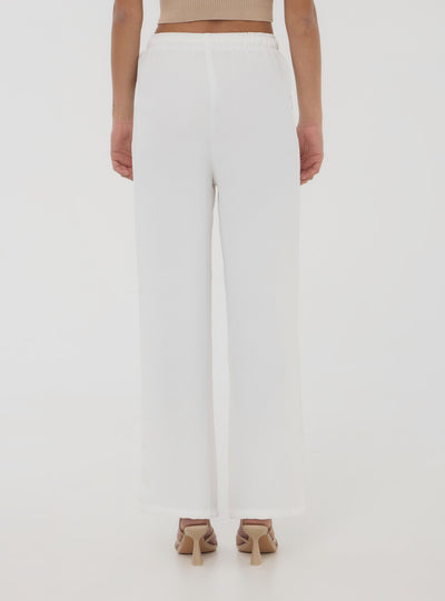 Pantalon large avec cordon de serrage