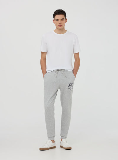 Pantaloni tuta con coulisse e stampa