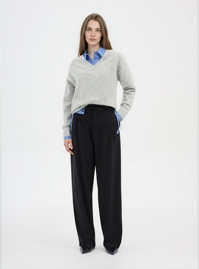 Maglia morbida con scollo a V