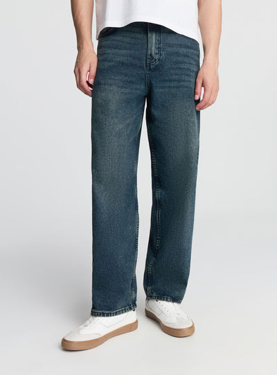 Jeans super-baggy lavaggio al thè