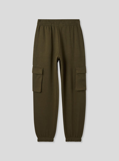 High-waisted cargo trousers