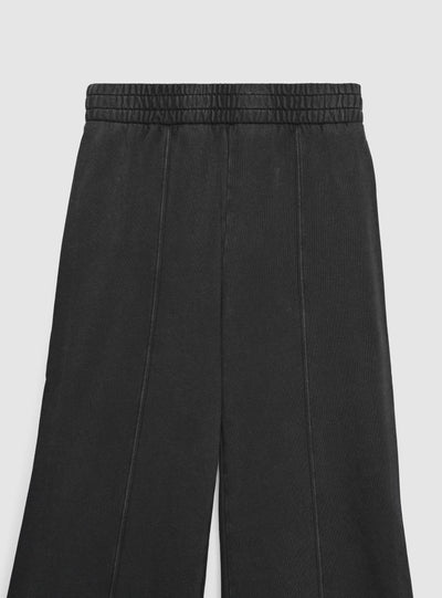 Pantaloni tuta wide leg a tinta unita