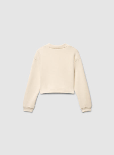 Maglia crop a tinta unita