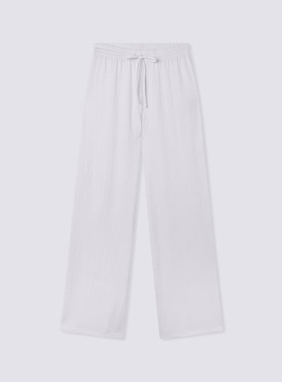 Pantaloni wide leg con coulisse