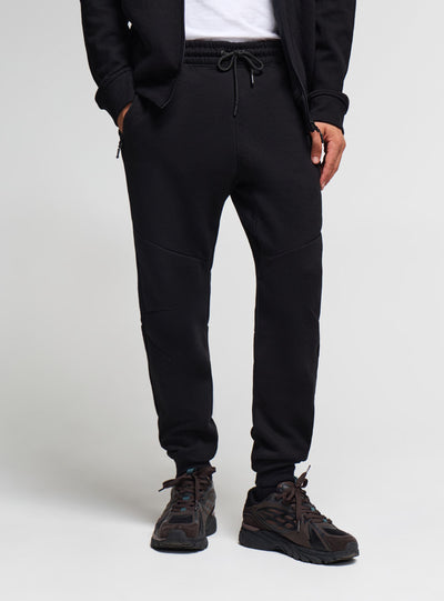 Pantaloni tuta con zip e coulisse