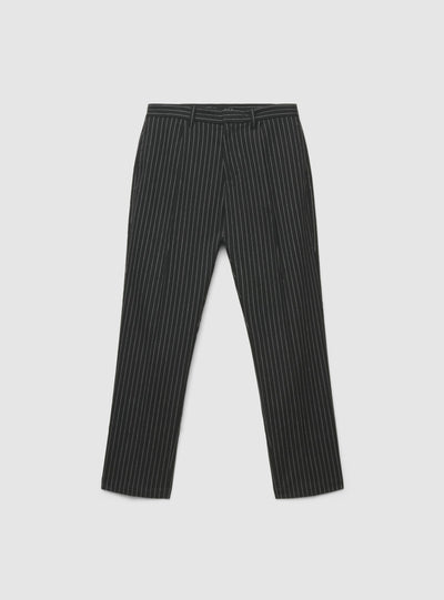 Pantaloni chino con pinces gessati
