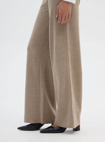 Einfarbige Wide-Leg-Hose
