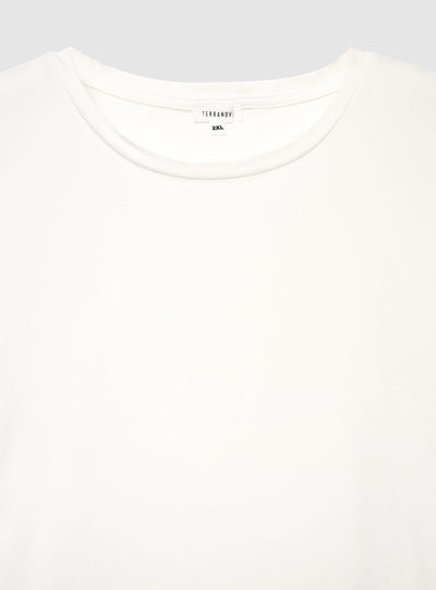 T-shirt manica lunga girocollo a tinta unita