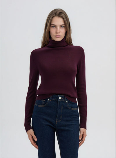 Maglia dolcevita con bottoni