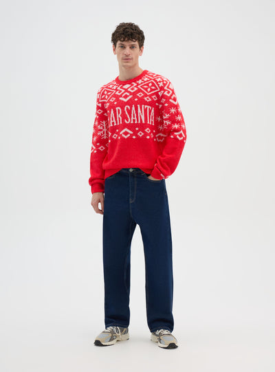 Pullover mit weihnachtlichem Schriftzug
